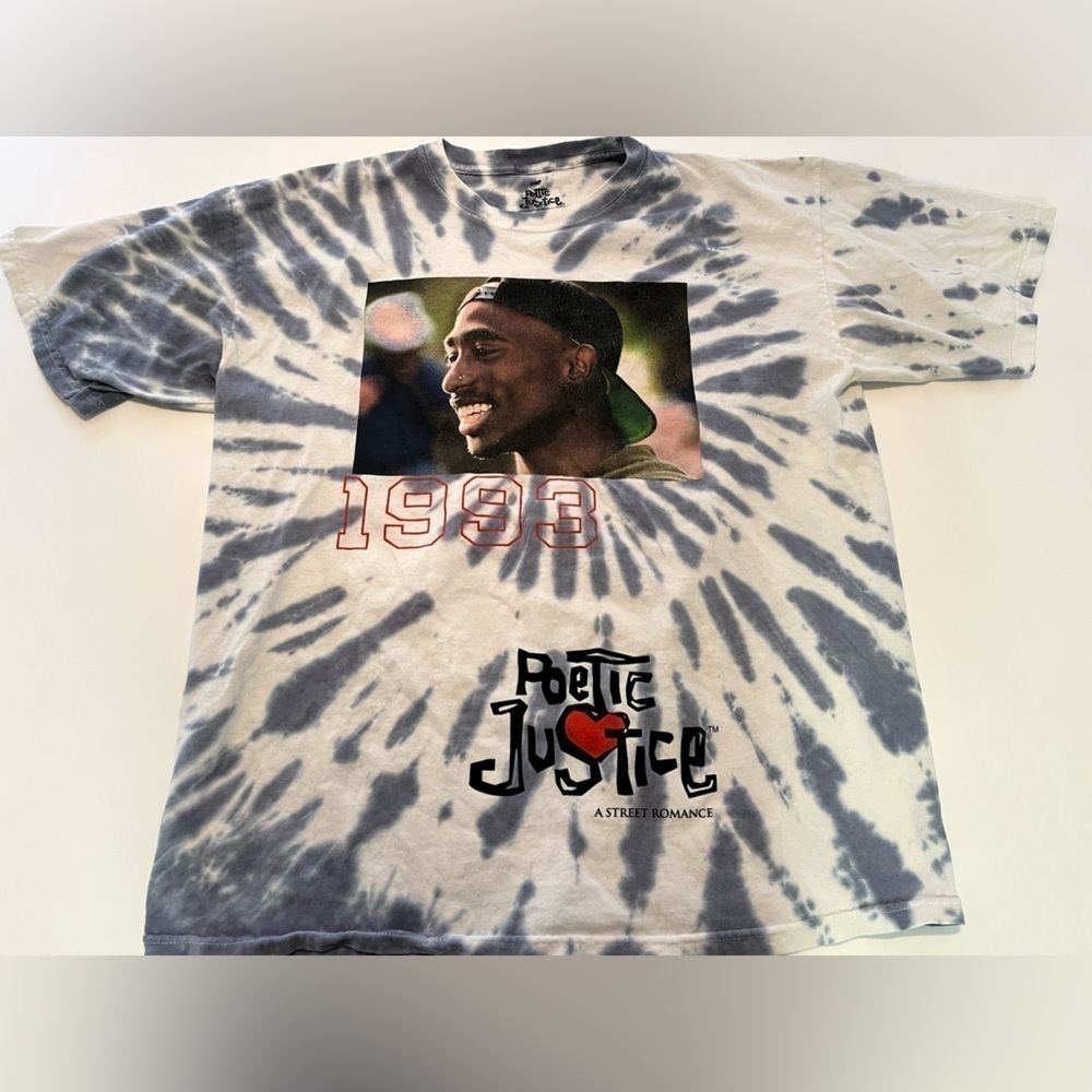 Tupac 1993 Poetic Justice A Street Romance Men’s Graphic T Shirt Size 2XL